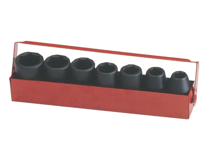 Genius Tools 7 Piece 1/2″ Dr. Metric Impact Socket Set – TF-407M1