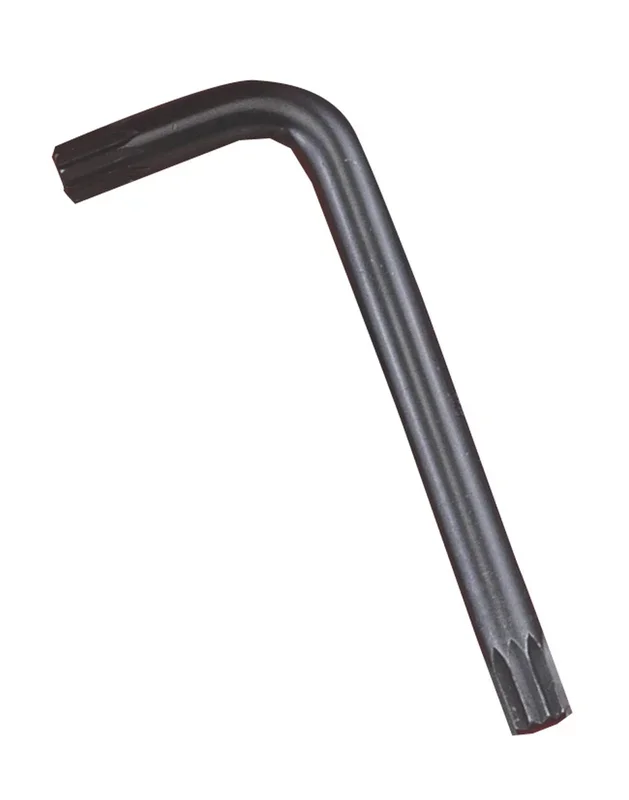 Genius Tools M14 L-Shaped Triple Square Key Wrench, 125mmL – 583214M