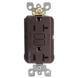 GFCI AFCI Electrical Receptacle 20A TR Leviton – Brown