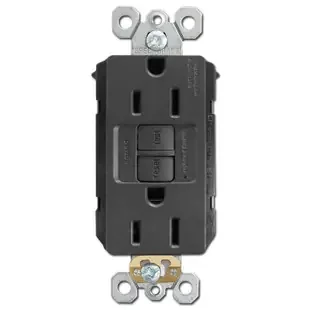 GFCI Safety Receptacle Self Test 15A – Black