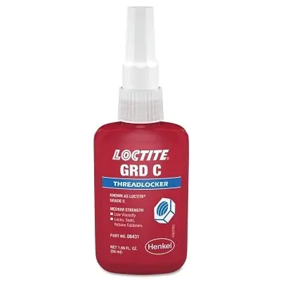 Grade C Threadlocker, 50 mL, Fluorescent Blue