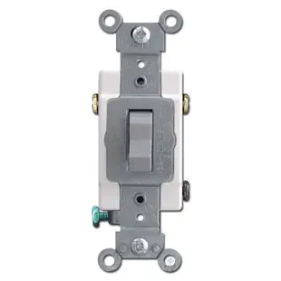 Gray 15A 3-Way Toggle Light Switches Leviton CS315-GRY