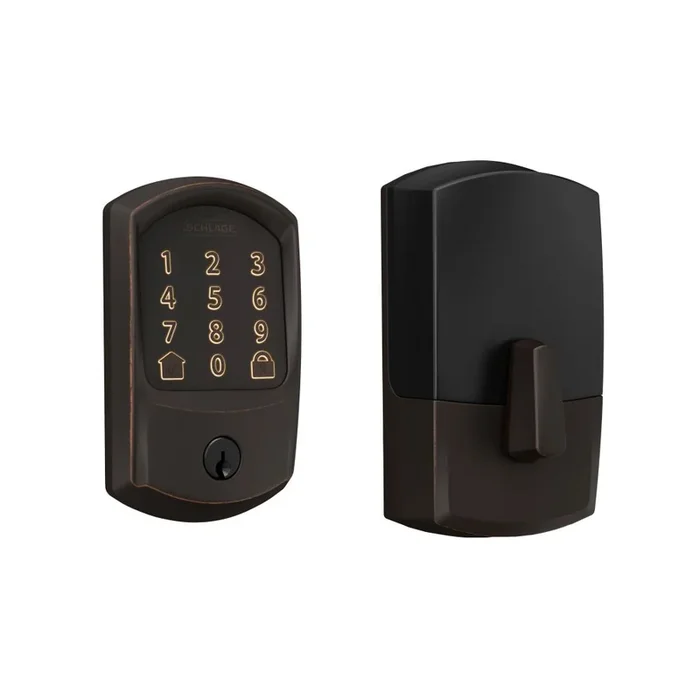 Greenwich Encode Smart Wifi Deadbolt – Aged Bronze Finish | Schlage Residential