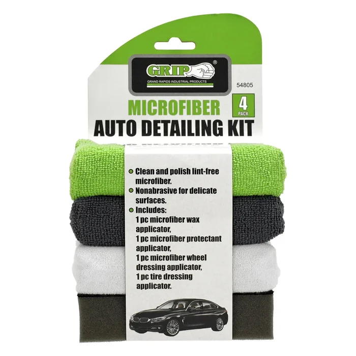 Grip RD54805 4Pc Microfiber Auto Detailing Sponge