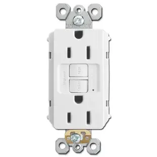 Ground Fault Receptacles GFCI Self Test 15A – White