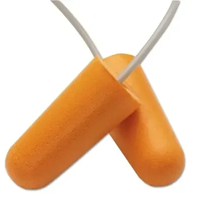 H10 Disposable Earplugs, Polyurethane Foam, Corded