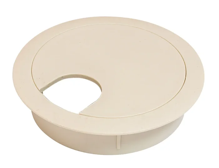 Hafele Two-Piece Round Cable Grommet – 2-1/2 Inch