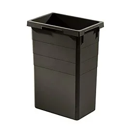 Hailo 2x 40 Quart Double Euro-Cargo Bin, Gray