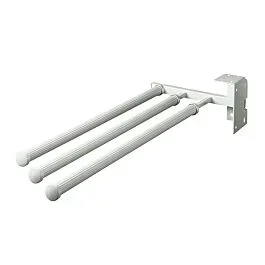 Hailo 3 Arms Pull-Out Towel Rack, White