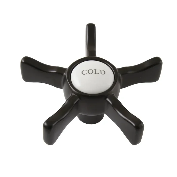 Hamilton Brass Cross Handle (Cold Side) – Oil Rubbed Bronze | Kingston Brass