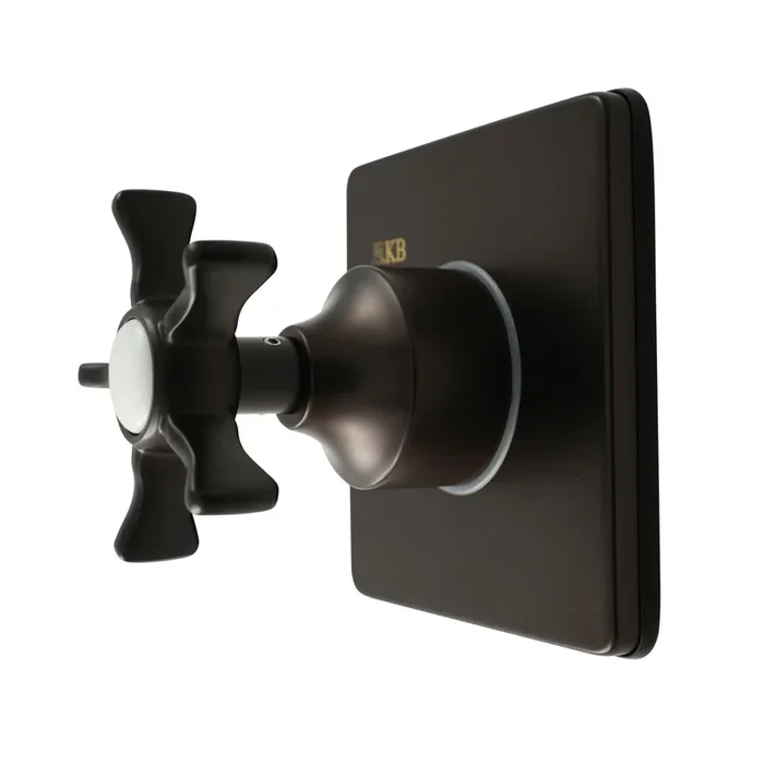 Hamilton Single-Handle Six-Way Diverter Valve with Square Trim Kit, Oil Rubbed Bronze | Kingston Brass