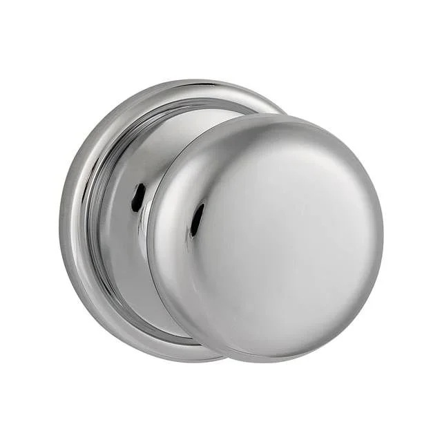 Hancock Knob Half Dummy Lock Bright Chrome Finish by Kwikset