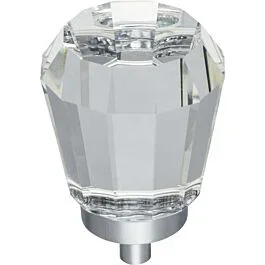 Harlow Style Cabinet Hardware Knob, Polished Chrome 1-1/4 Inch Diameter