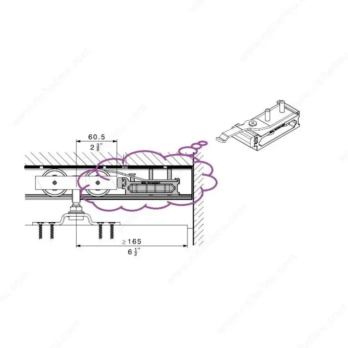 HAWA-Junior 120 Track Stop/Adjustable Retainer – Richelieu