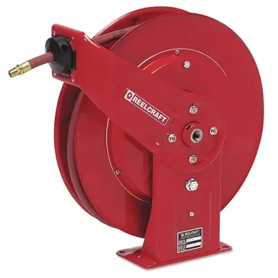 Heavy Duty Spring Retractable Hose Reel, 3/8 in x 50 ft