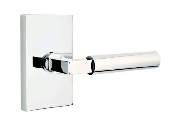 Hercules Lever Left Hand Privacy Lock – Polished Chrome Finish