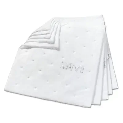 High-Capacity Petroleum Sorbent Pad, Absorbs .66 gal, 17 in x 19 in