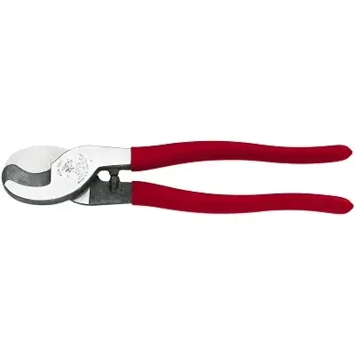 High-Leverage Cable Cutter, 9.39 in OAL, Shear Cut, 2/0 Copper, 4/0 Aluminum, 24 AWG Data Cable