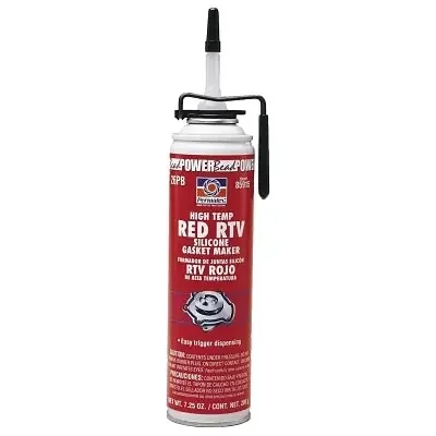 High-Temp Red RTV Silicone Gasket Maker, 7.25 oz, PowerBead Can, Red