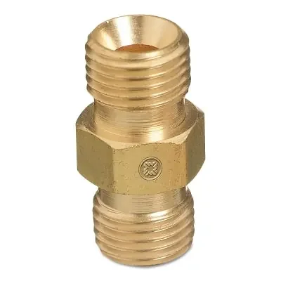 Hose Coupler, 200 psi, Brass, C-Size, Oxygen