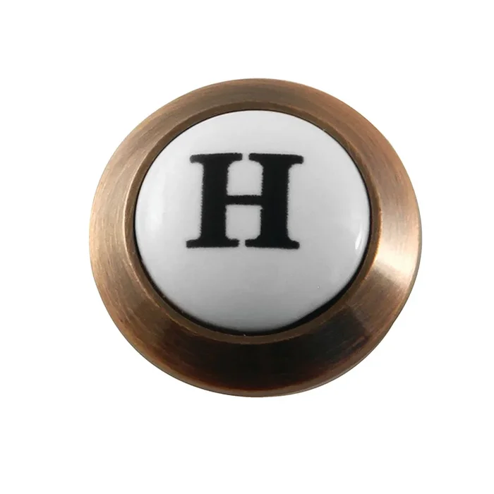 Hot Handle Index Button, Antique Copper – Kingston Brass