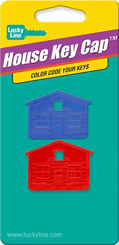 House Key Cap Assorted 2/Card by Lucky Line Products