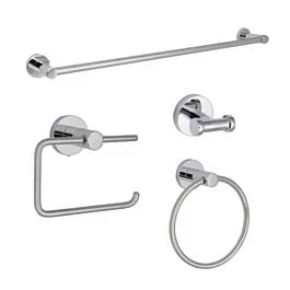 Huntington Brass Contemporary Style Accessory Package in Chrome