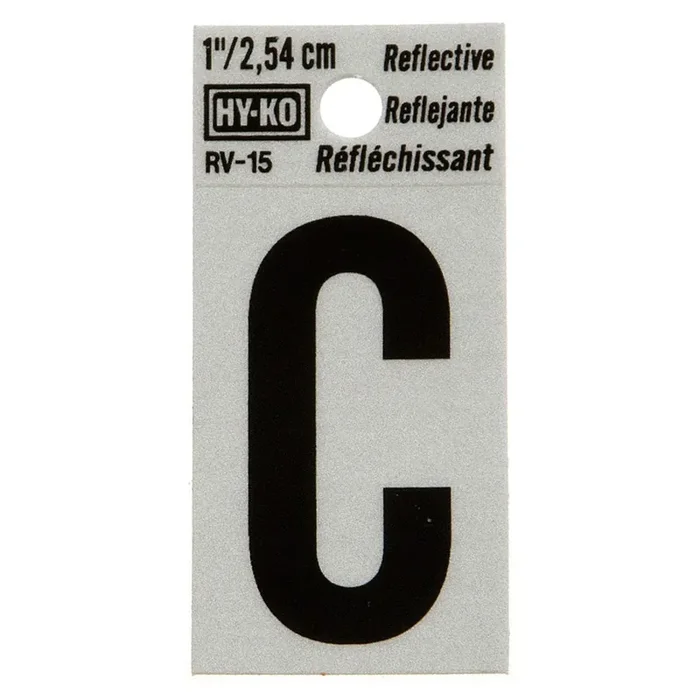 Hy-Ko™ 1.25″ Reflective Letter C (10 pcs.)