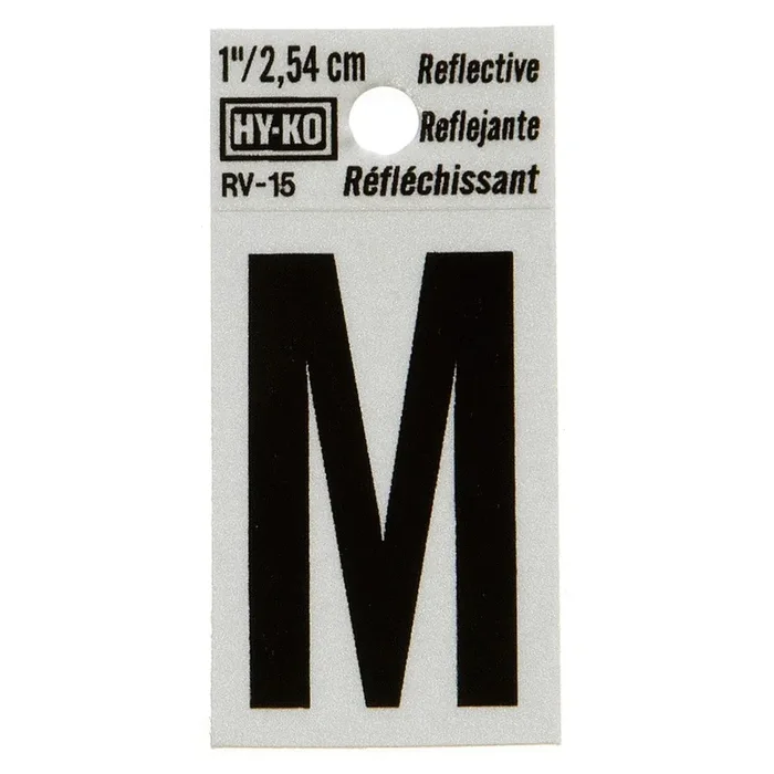 Hy-Ko™ 1.25″ Reflective Letter M (10 pcs.)