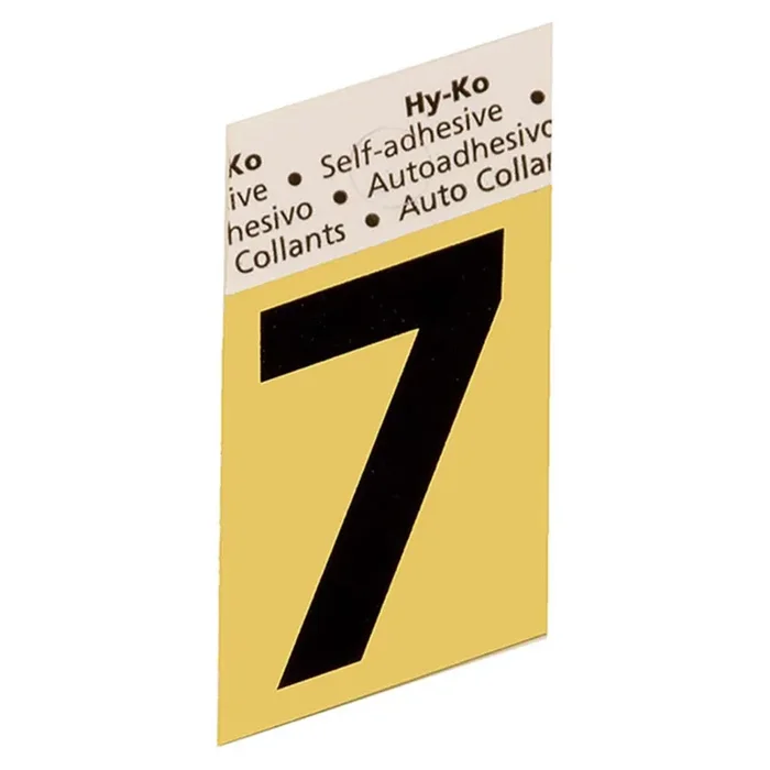 Hy-Ko™ 1.5″ Gold Aluminum Number 7 (10 pcs.)