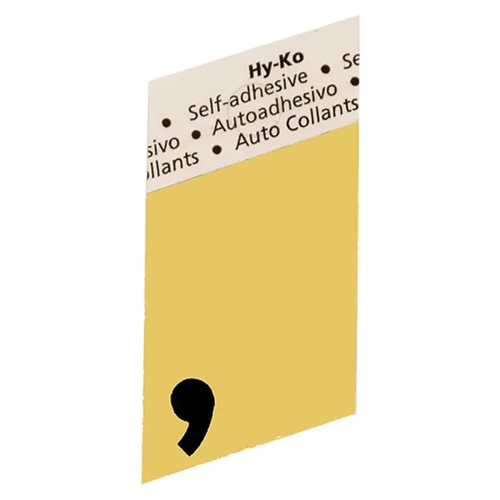 Hy-Ko™ 1.5″ Gold Letter Comma (10 pcs.)