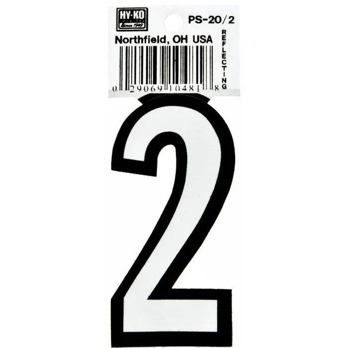 Hy-Ko™ 3.25″ Boat Number 2 (10 pcs.)