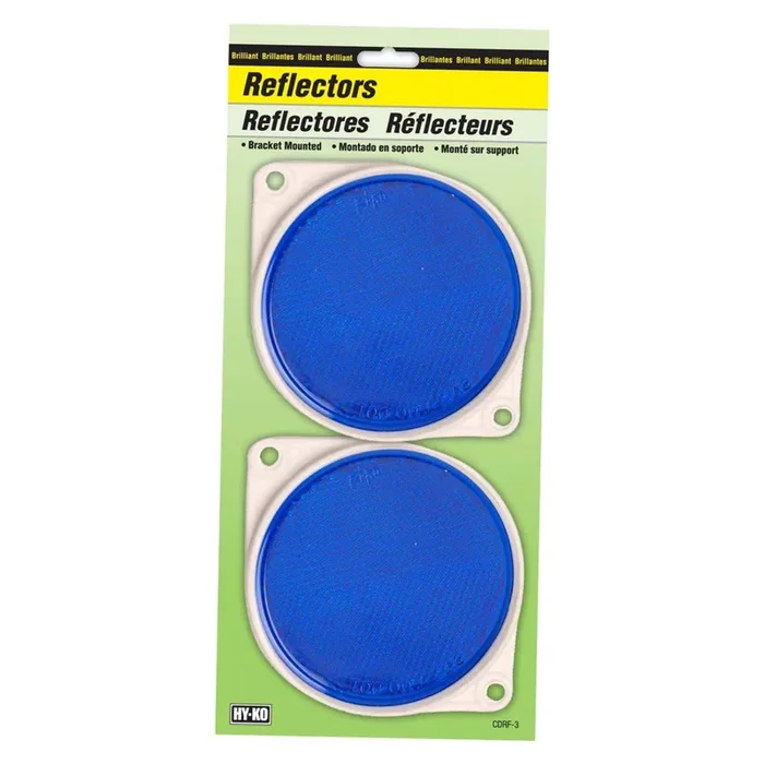 Hy-Ko™ 3.25″ Carded Blue Reflector (12 pcs.)