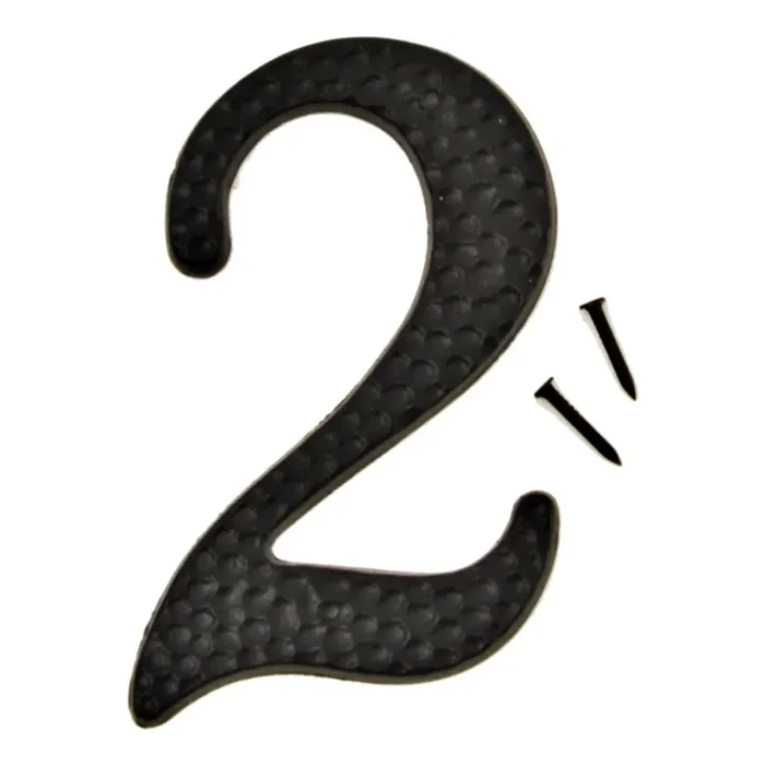 Hy-Ko™ 3″ Black Aluminum Number 2 (10 pcs.)