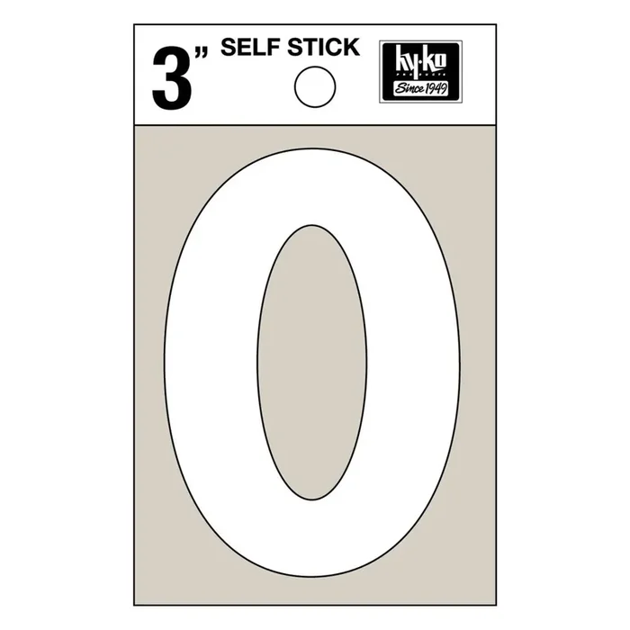 Hy-Ko™ 3″ White Vinyl Letter O (10 pcs.)