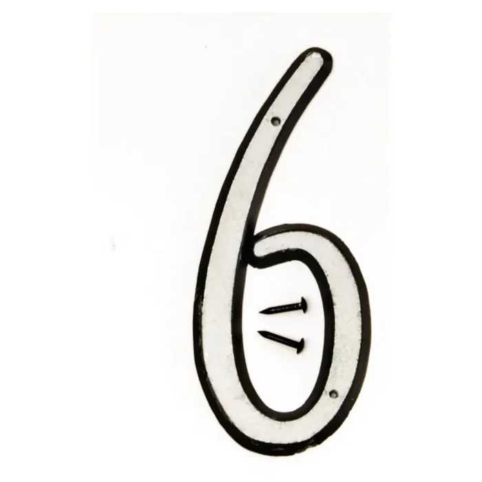 Hy-Ko™ 4″ Reflective Plastic Number 6 (10 pcs.)