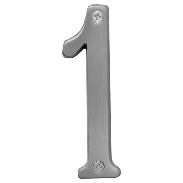 Hy-Ko™ 4″ Satin Nickel Number 1 (3 pcs.)