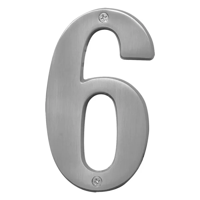 Hy-Ko™ 5″ Satin Nickel Number 6 (3 pcs.)