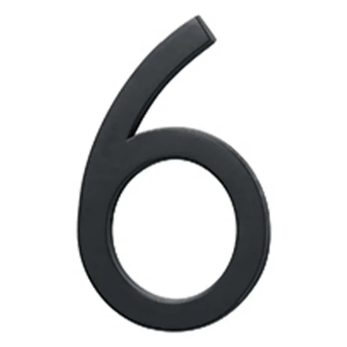 Hy-Ko™ 6″ Black Floating Mount Number 6 (3 pcs.)