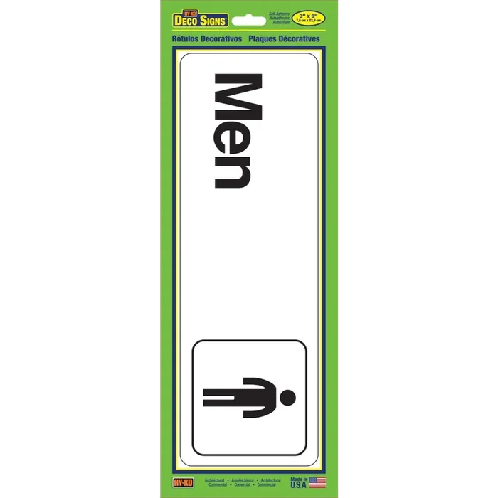 Hy-Ko™ Men Sign 5″ x 7″ (5 pcs.)