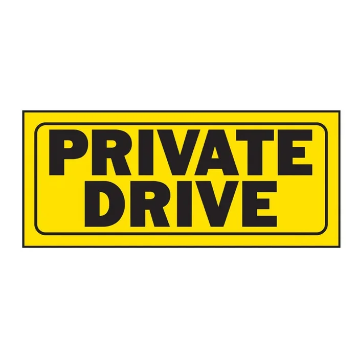 Hy-Ko™ Private Drive Sign 6″ x 14″ (5 pcs.)
