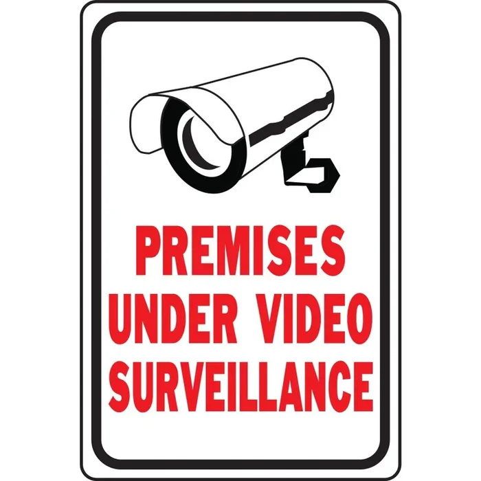 Hy-Ko™ Video Surveillance Sign 12″ x 18″ (1 pc.)