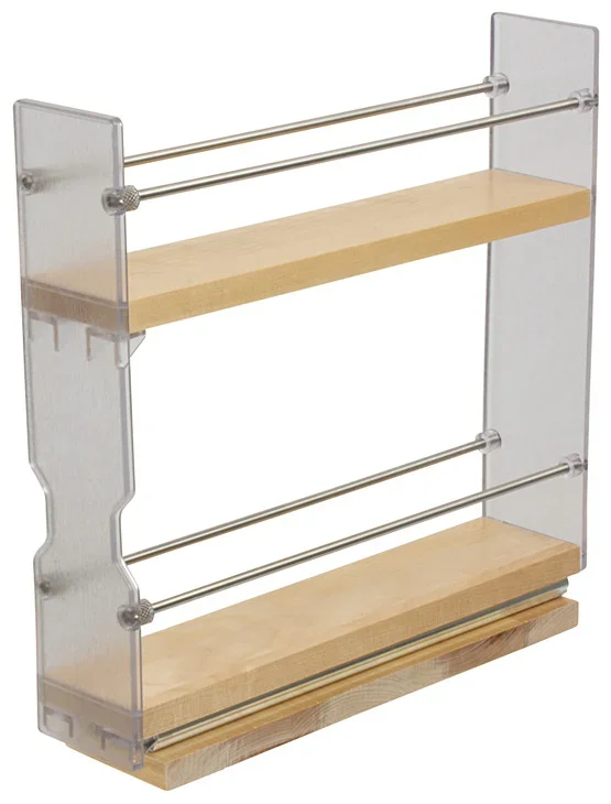 Individual Pull-Out Spice Rack – Hafele Wooden Cabinet Accessory