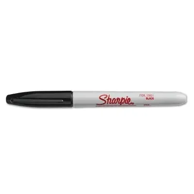 Industrial Permanent Marker, Black, Fine, Bullet