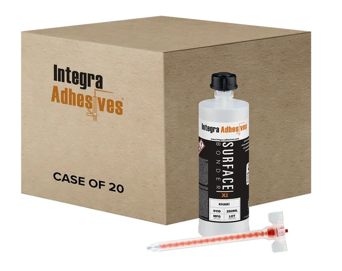 Integra Surface Bonder XI Black Blue 3323 Adhesive 250ml with 2 Tips, Case of 20