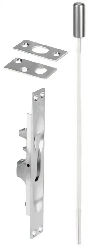 Ives Manual Flush Bolt with 12in Extension Rod – Satin Chrome