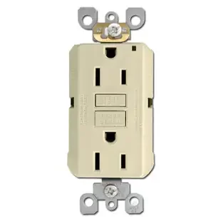 Ivory 15A GFCI Decora Outlet Receptacle