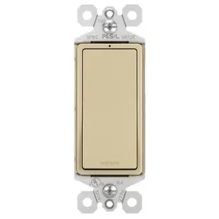 Ivory Lighted 15A Rocker Switches
