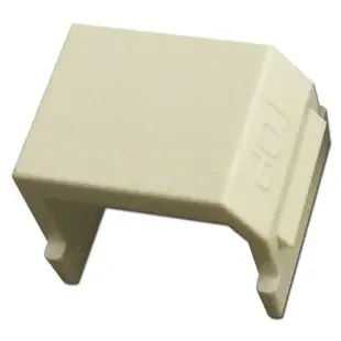 Ivory Snap-In Blank for Hubbell Frame