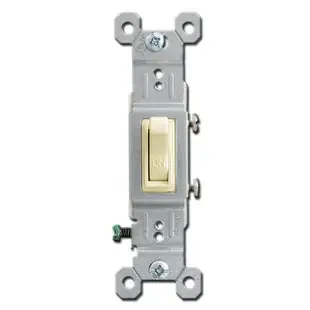 Ivory Toggle Switch 15 Amps